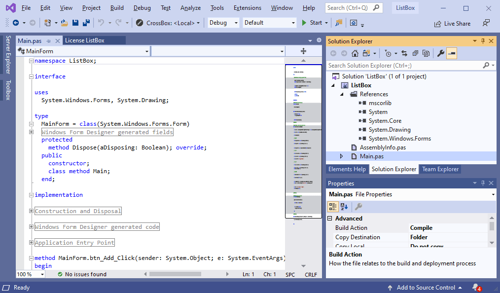 Next generation Object Pascal language for .NET, Java, Android and iOS apps.