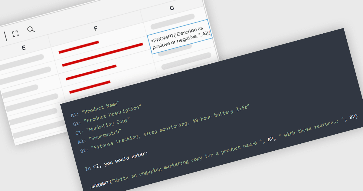 Generate AI Prompts Directly into Spreadsheets