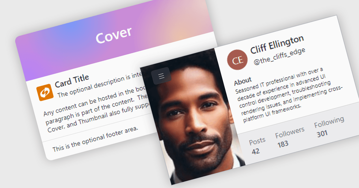 Present Visually Grouped Information as Cards