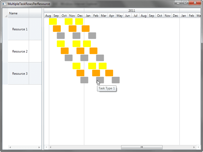RadiantQ WPF Gantt 제품 이미지