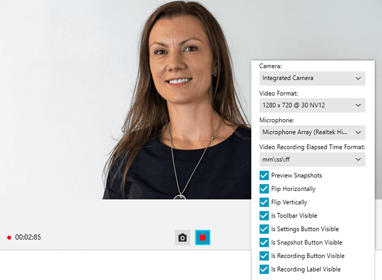 Telerik UI for WPF WebCam Produktbild