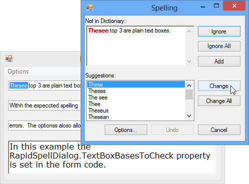 RapidSpell WPF is flexible first and foremost. Keyoti's approach is openness, you can work with the minutia of our API to craft the spell check the way you want it.