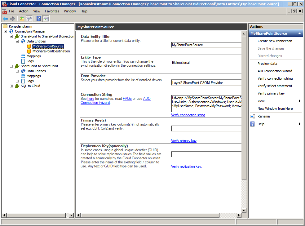 Distribute data to Cloud-based SharePoint systems