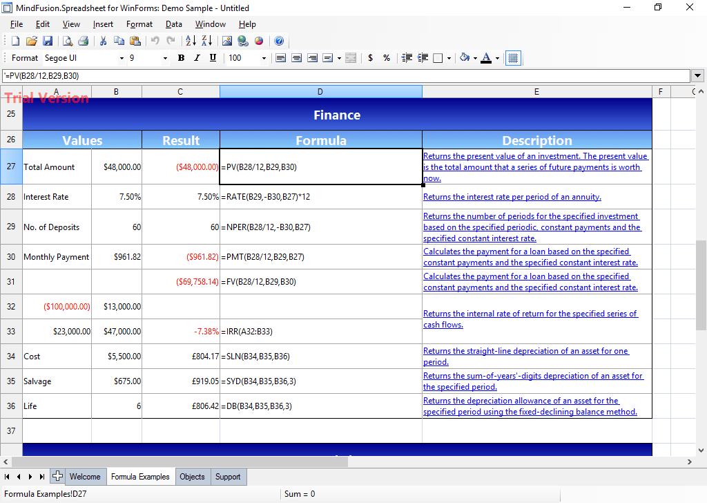 MindFusion.Spreadsheet for WinForms product image