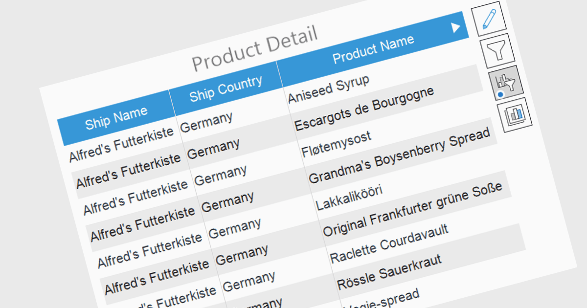 Add Custom Filters to Dashboard Table Elements