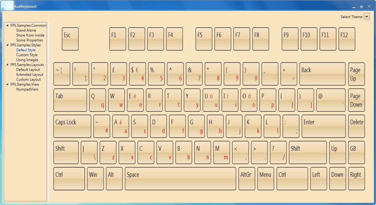MindFusion.Virtual Keyboard for WPF Produktbild