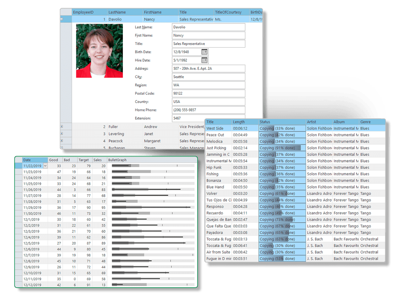 ComponentOne WinForms FlexGrid product image ComponentOne WinForms FlexGrid product image