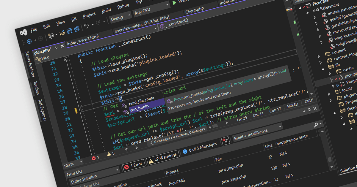 Refactor Private PHP Properties in Visual Studio