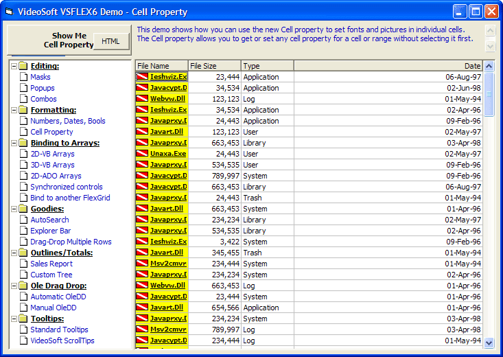 ComponentOne ActiveX VSFlexGrid product image