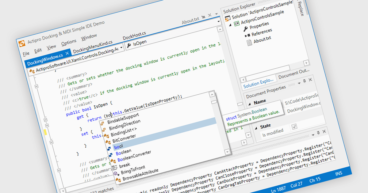 Build Desktop Apps with Visual Studio-Like UI