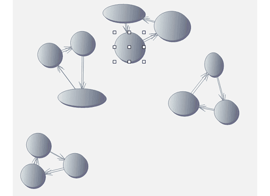 Several Automatic Layout included in the professional edition like Grid, Orthogonal, Circular, Radial, etc.