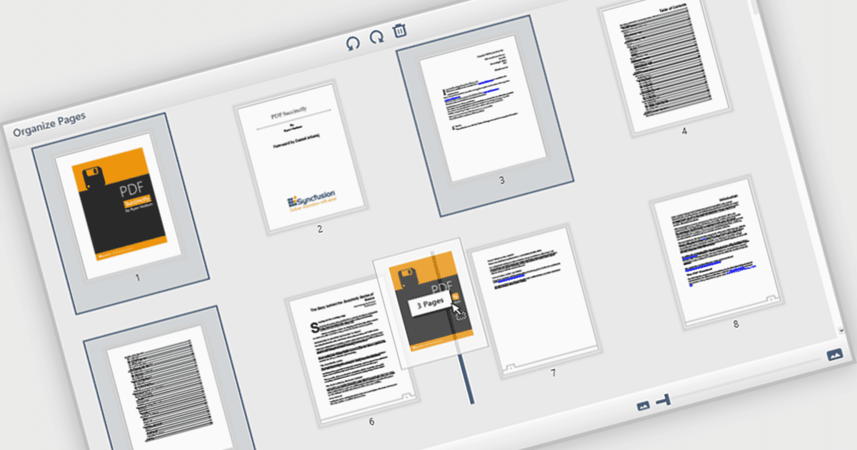 Rearrange Pages Directly in PDF Viewers