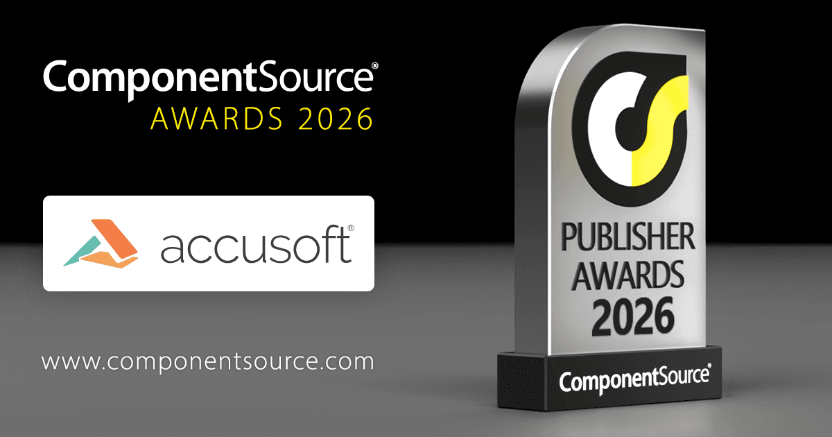 Accusoft Wins ComponentSource Award