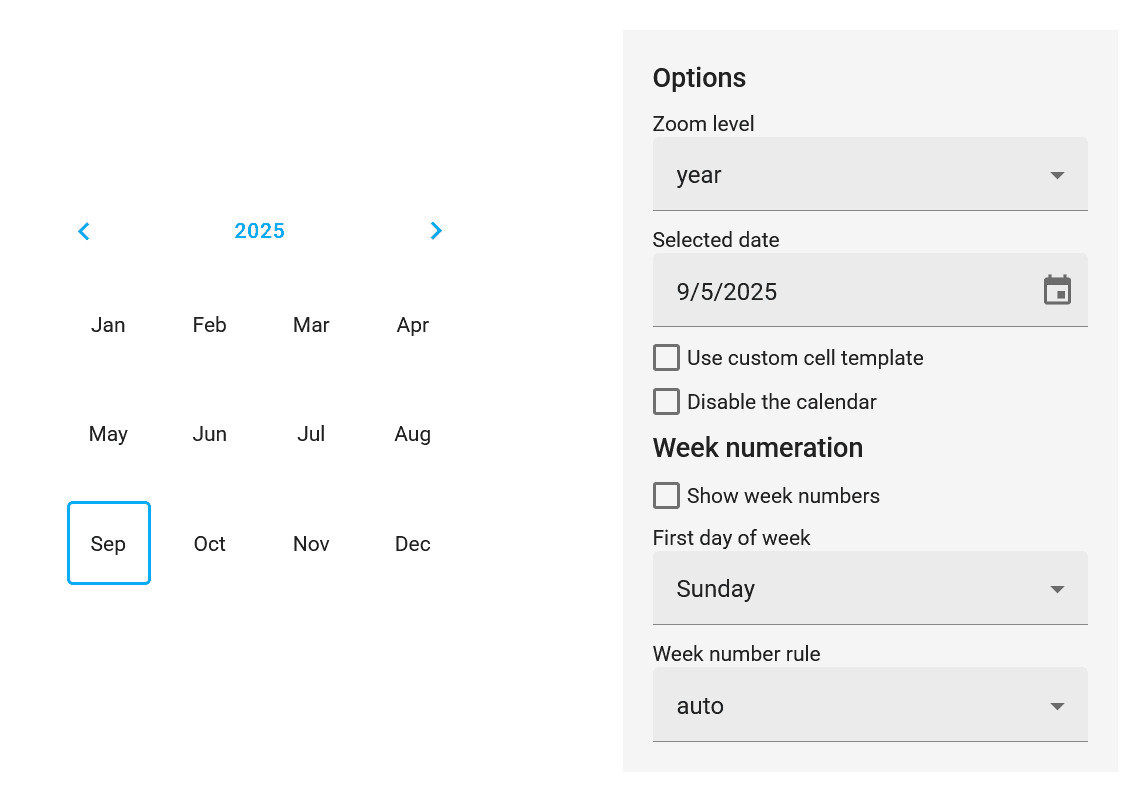 DevExtreme React Calendar product image DevExtreme React Calendar product image