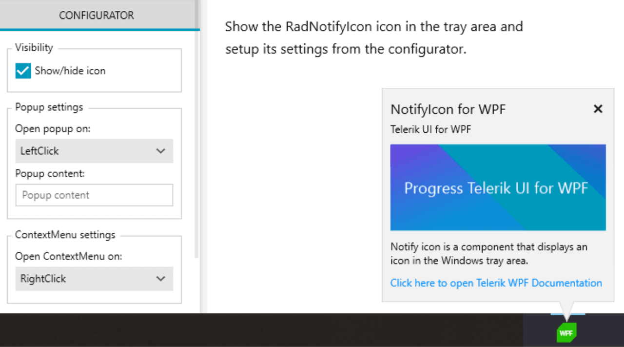 Telerik UI for WPF UI Notification Controls 제품 이미지 Telerik UI for WPF UI Notification Controls 제품 이미지
