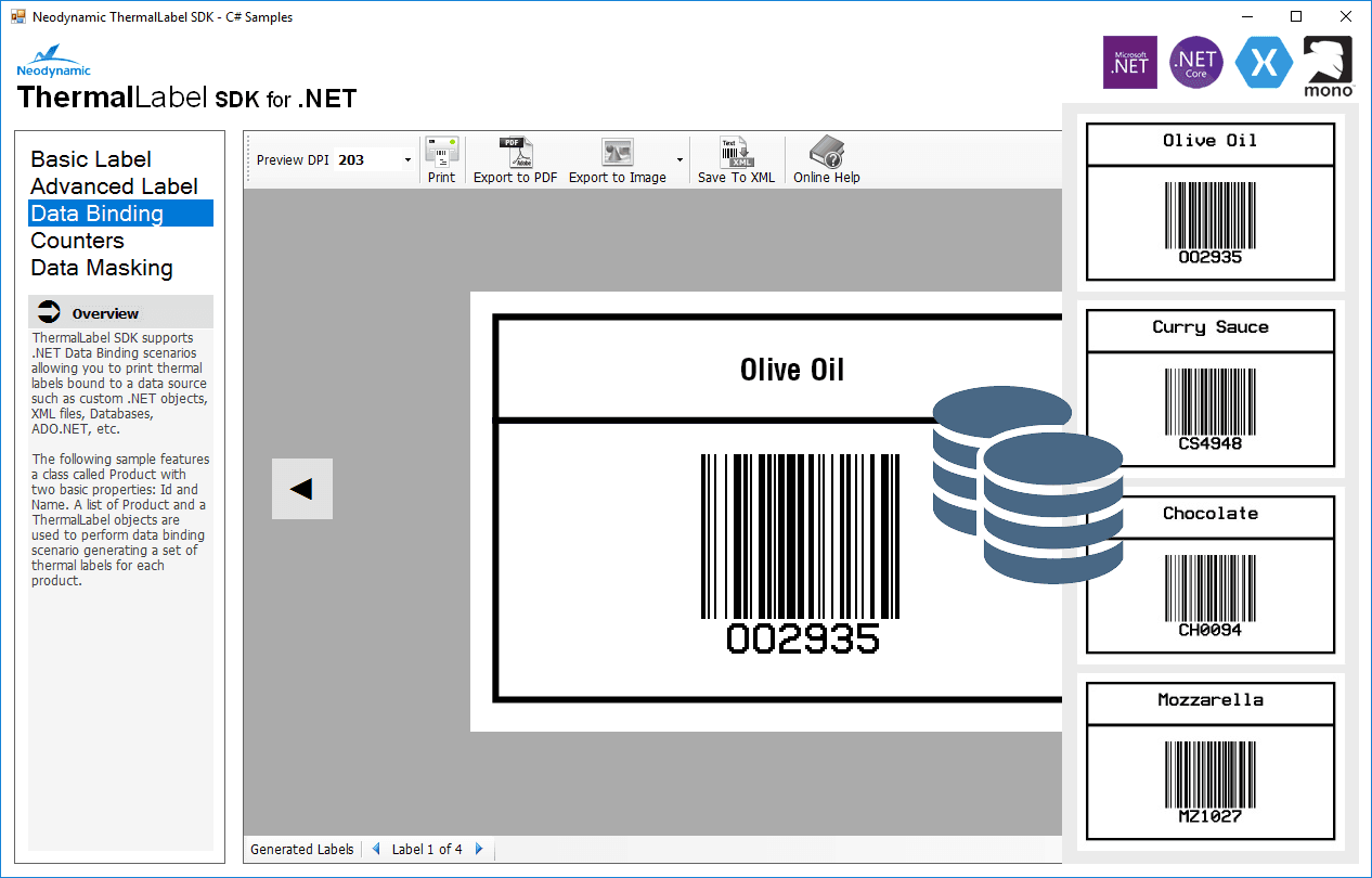 imagem do produto Neodynamic ThermalLabel SDK for .NET