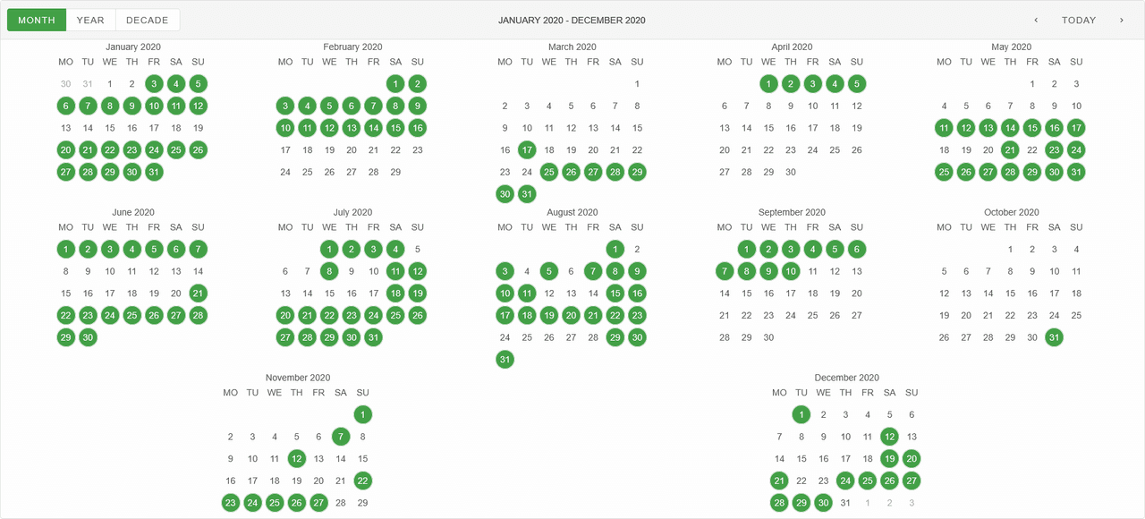 Smart UI Calendar for Vue product image