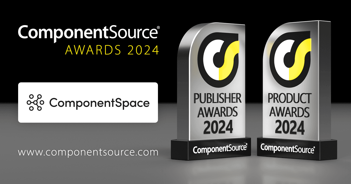 ComponentSpace 贏得兩項 ComponentSource 大獎