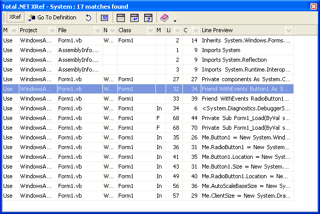 imagen del producto Total .NET Xref for Visual Studio 2002/2003
