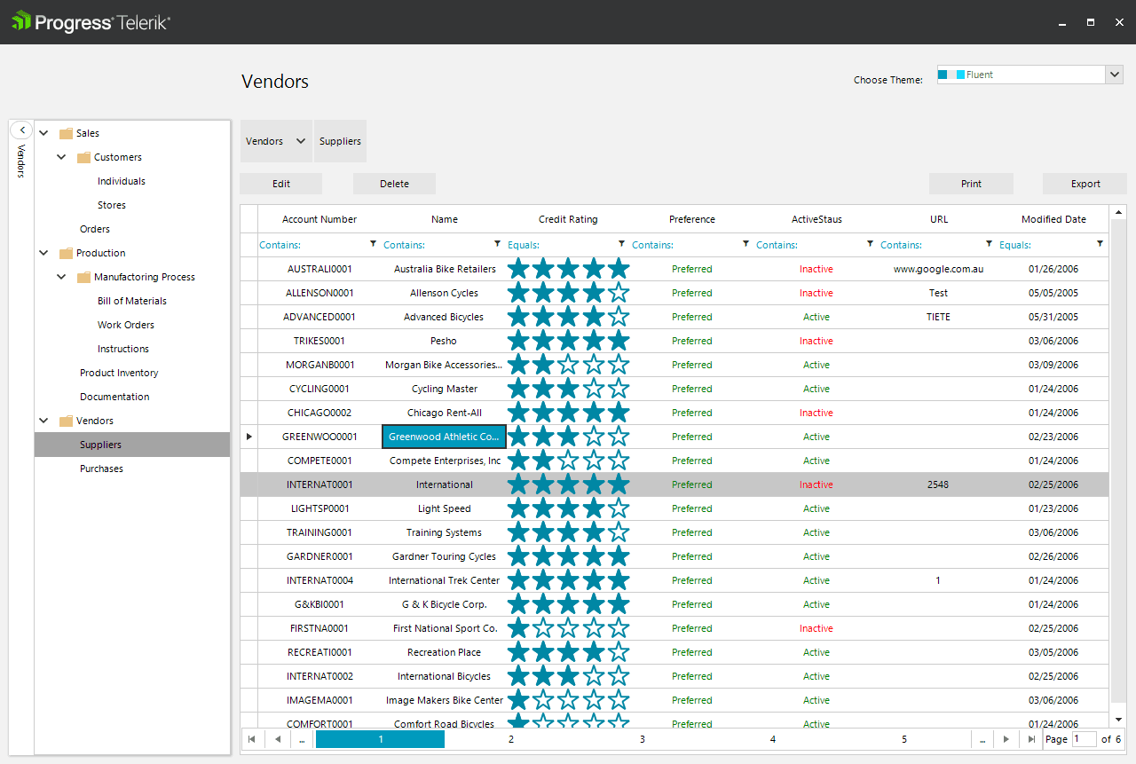 Telerik UI for WinForms 產品圖片