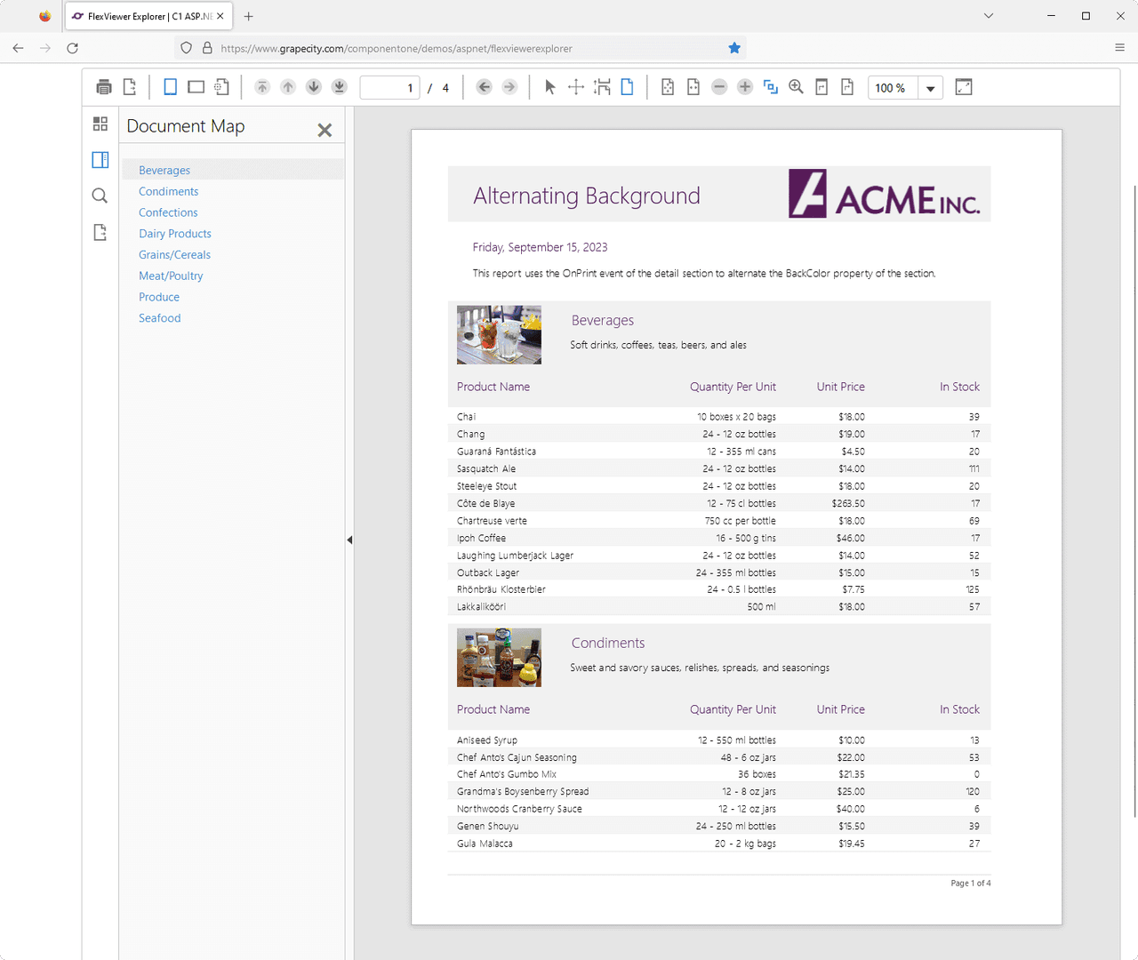 Packed with rich features like zooming, paging, thumbnails, outlines, and more, ComponentOne WebPaper technology unleashes the capabilities of reporting in ASP.NET. ComponentOne ReportViewer for ASP.NET AJAX uses WebPaper to create pixel perfect reports in a high fidelity graphical form. C1ReportViewer has built-in toolbars for navigation, searching, printing, and exporting reports, and integrates with other reporting formats including Crystal Reports, Access, and Microsoft SQL Reporting Services. Turn any of your Web reports into printable, Web-ready documents in minutes.