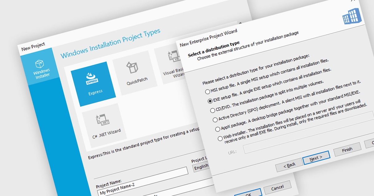 Streamline Installer Creation with New Project Wizards