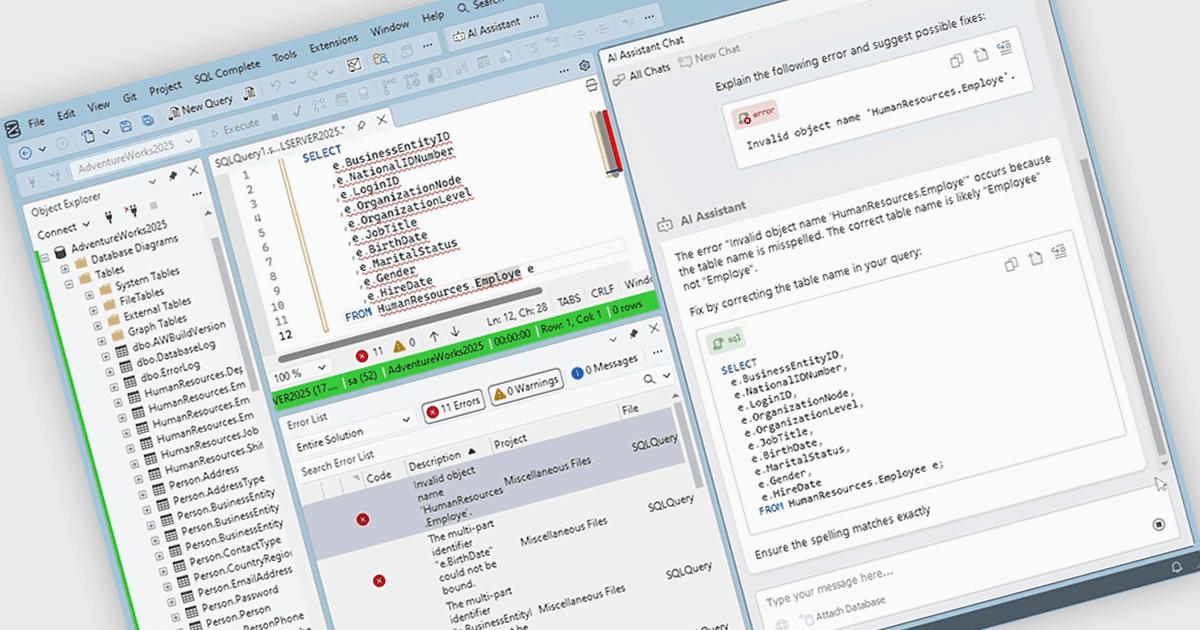 Convert Natural Language into SQL with AI