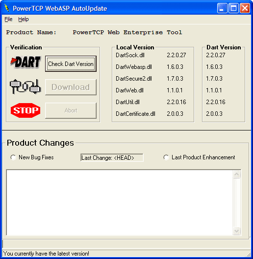 Remotely check file versions and update local copies if necessary.