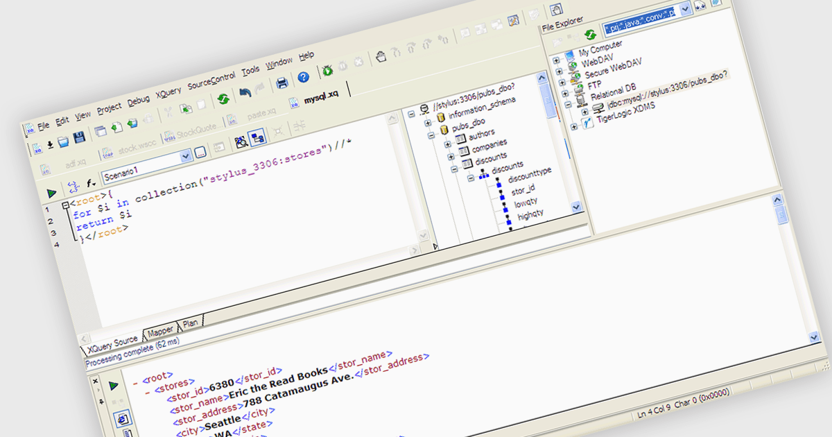 Enhance XML Processing with MySQL Connectivity