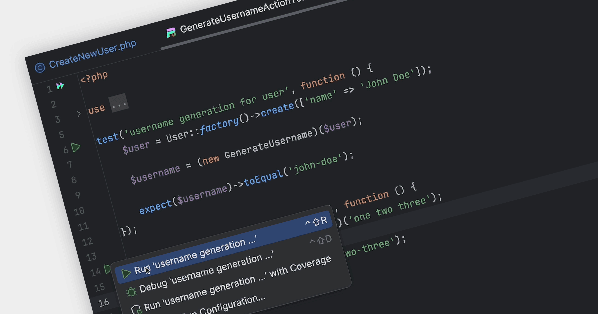 Run Pest Tests Directly from your IDE