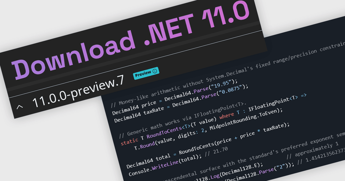 Microsoft Announces .NET 11 Preview 7 Now Available