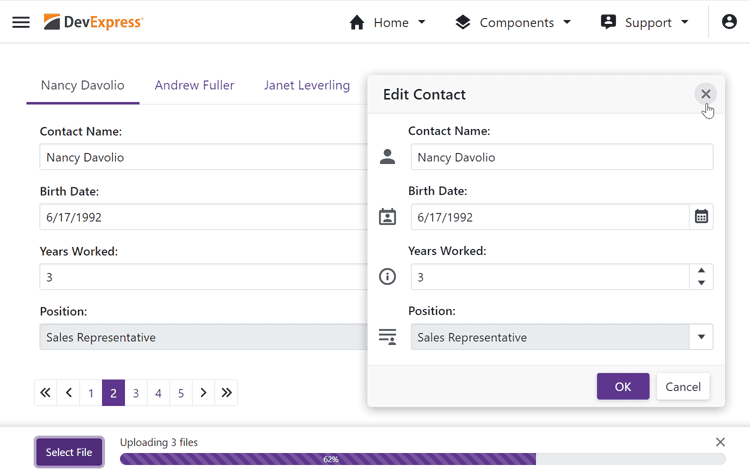 DevExpress Blazor UI Input Controls Produktbild