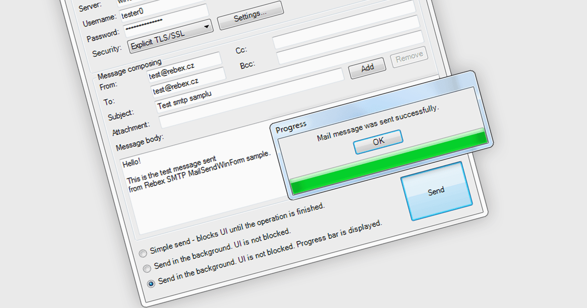 Connect .NET Apps to SMTP Servers