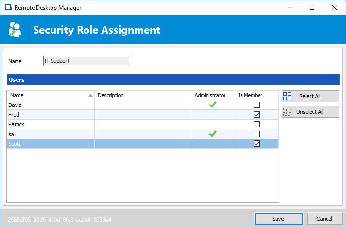 Quickly and securely share all your remote sessions across your entire team using a centralized repository.