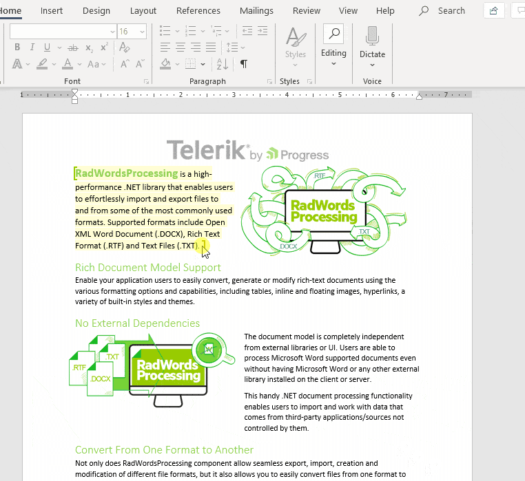 Telerik UI for WinForms WordsProcessing product image Telerik UI for WinForms WordsProcessing product image
