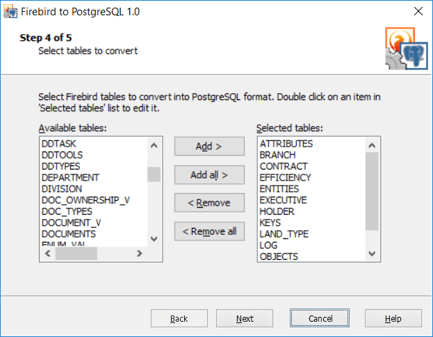 Firebird to PostgreSQL product image