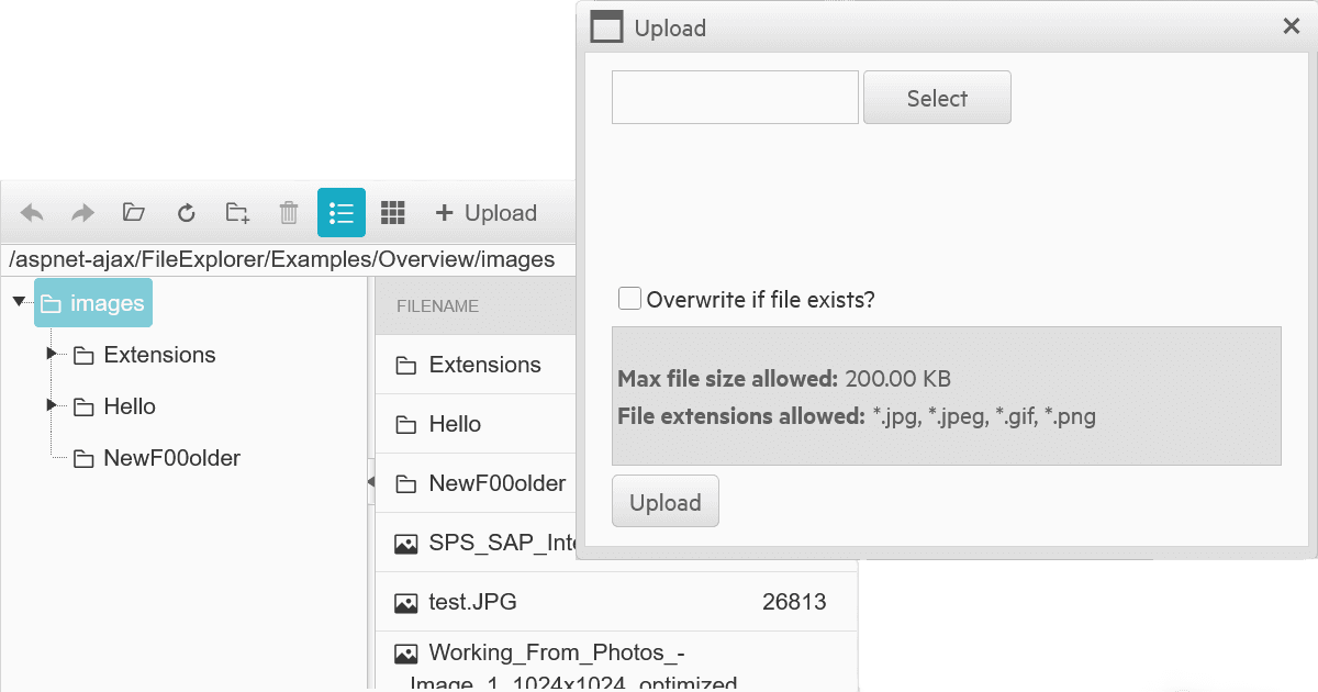 immagine del prodotto Telerik UI for ASP.NET AJAX Upload immagine del prodotto Telerik UI for ASP.NET AJAX Upload