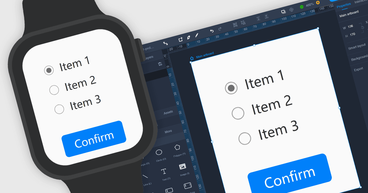 Preview Prototypes in an Apple Watch Frame