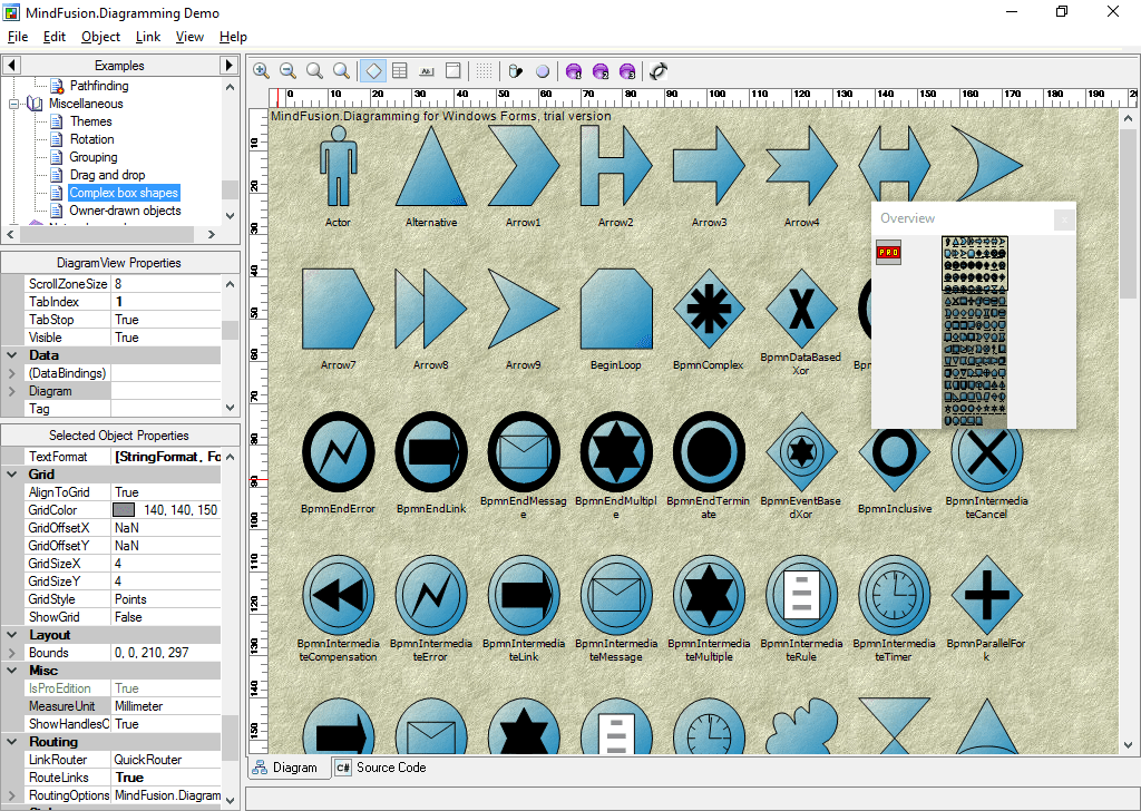 MindFusion.WinForms Pack 제품 이미지