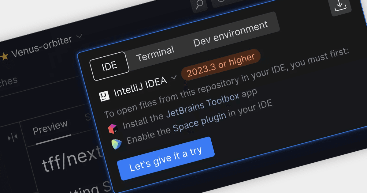 Jump to Relevant Code from Space Repositories